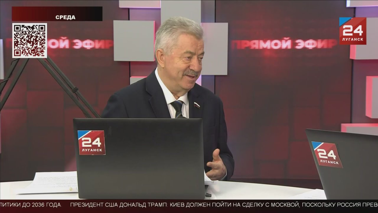 Депутат Госдумы Россиии Виктор Водолацкий в студии проекта «Прямой эфир» рассказал о значимости принятия Луганского казачьего округа в состав Всевеликого войска Донского на Большом круге в Новочеркасске: