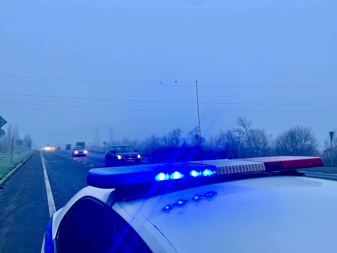 Госавтоинспекция обращает внимание водителей! На территории Луганска наблюдается ТУМАН!