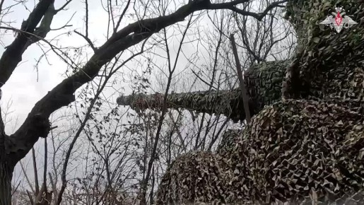 Артиллеристы 27-й гвардейской мотострелковой дивизии группировки войск «Центр» поддержали огнем штурмовые группы и уничтожили пункт временной дислокации формирований ВСУ на Красноармейском направлении