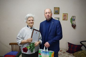 Сергей Крамаренко: Вчера исполнилось 90 лет нашему уважаемому ветерану труда — Тихонович Нине Игнатьевне