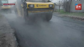 В поселке Тельмана Луганского городского округа завершается восстановление дороги