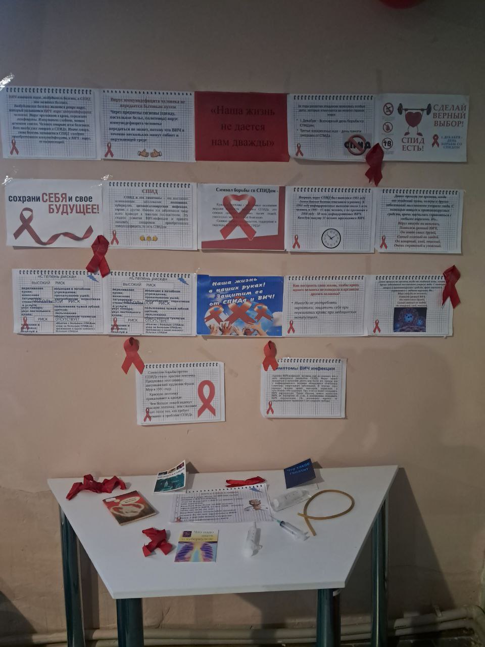 Вячеслав Третьяков: В Булгаковской сельской библиотеке Кременского МО, в преддверии Всемирного дня борьбы со СПИДом, распахнула свои двери тематическая выставка "Наша жизнь не дана нам дважды"
