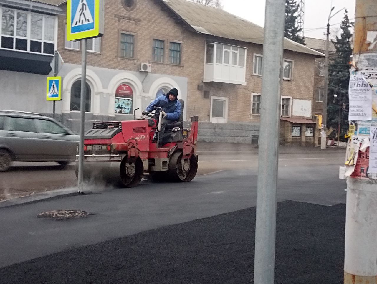 Андрей Рубанцов: В Ровеньках продолжаются работы по обустройству пешеходных тротуаров