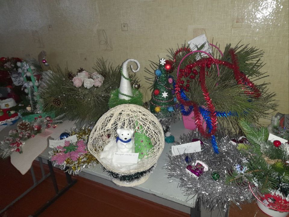 С целью создания праздничной атмосферы и настроения, развития творческих способностей у детей по сложившейся традиции в средней школе №12 им. Г. М. Тютюнника проходит выставка новогодних поделок С целью создания праздничной атмосферы и настроения, развития творческих способностей у детей по сложившейся традиции в средней школе №12 им. Г. М. Тютюнника проходит выставка новогодних поделок