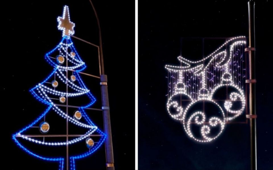 Специалисты «Луганскгорсвета» продолжают создавать новогоднюю атмосферу в городе