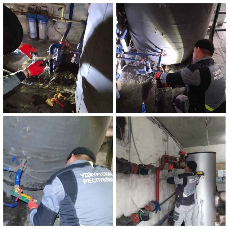 Теплотехники аварийной бригады из Удмуртии обеспечили теплом детский сад «Весёлый улей» в Лутугинском округе