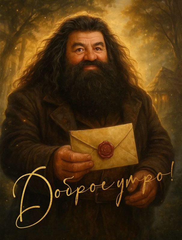 Доброе утро! Сегодня, 6 декабря, отмечаем день рождения самого доброго хранителя Хогвартса — Хагрида!