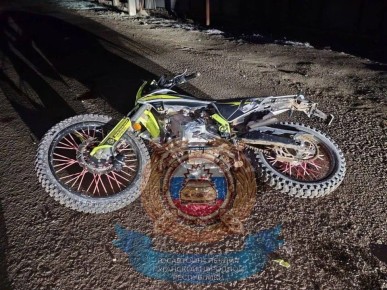 В Краснодонском округе 17-летний подросток на мотоцикле врезался в столб