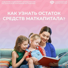 Как узнать остаток маткапитала