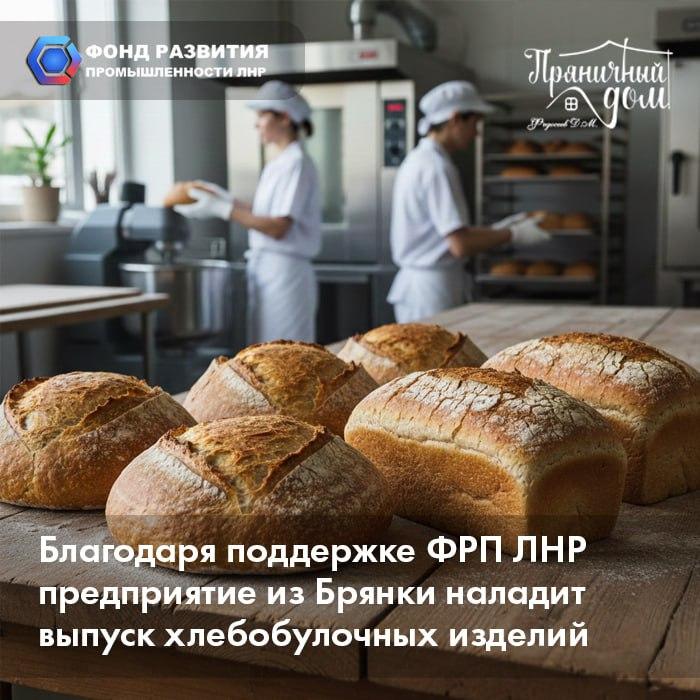 Благодаря поддержке ФРП ЛНР предприятие из Брянки наладит выпуск хлебобулочных изделий