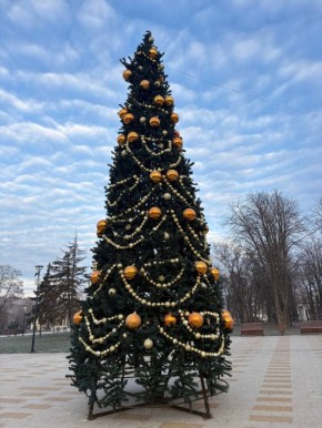 Плюс ещё одна ёлочка к праздничной атмосфере в Луганске
