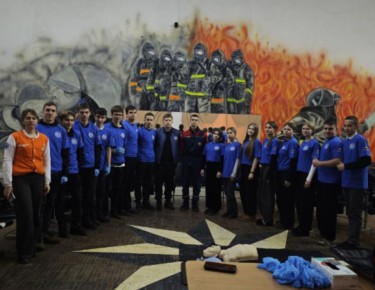 Учащиеся Ясеновской гимназии им.Ю.В.Стеценко приняли участие в занятии по основам личной безопасности