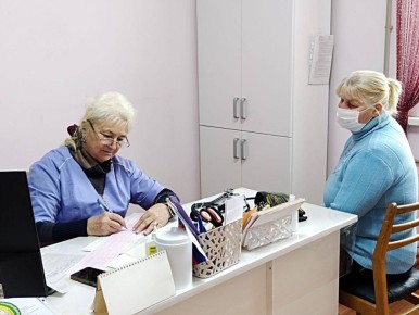 Выездной приём специалистов Славяносербской ЦРБ в пгт.Фрунзе