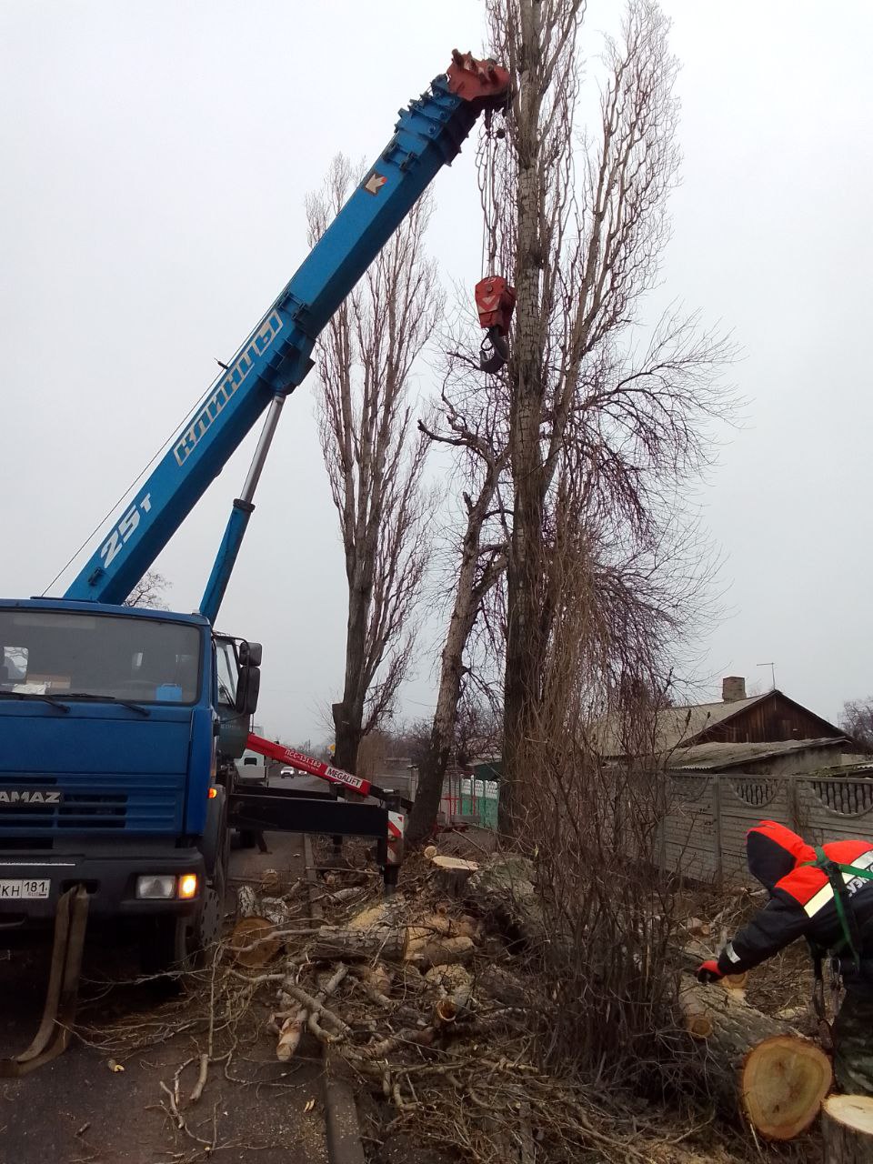 18 декабря специалисты из Курганской области филиала «Шадринские электрические сети» АО «СУЭНКО» успешно завершили работы по обрезке трёх деревьев на улице Октябрьская в Краснодоне 18 декабря специалисты из Курганской области филиала «Шадринские электрические сети» АО «СУЭНКО» успешно завершили работы по обрезке трёх деревьев на улице Октябрьская в Краснодоне