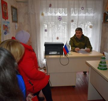 Глава Старобельского муниципального округа провёл выездной приём в селе Байдовка