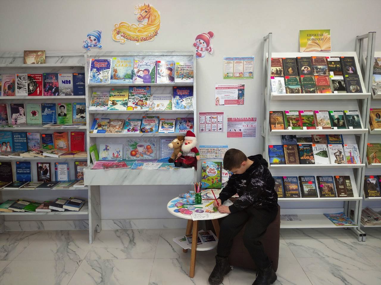 В филиалах МБУ "Славяносербская центральная библиотека" к Новому году организованы тематические книжные выставки, фотозоны и экспозиции В филиалах МБУ "Славяносербская центральная библиотека" к Новому году организованы тематические книжные выставки, фотозоны и экспозиции