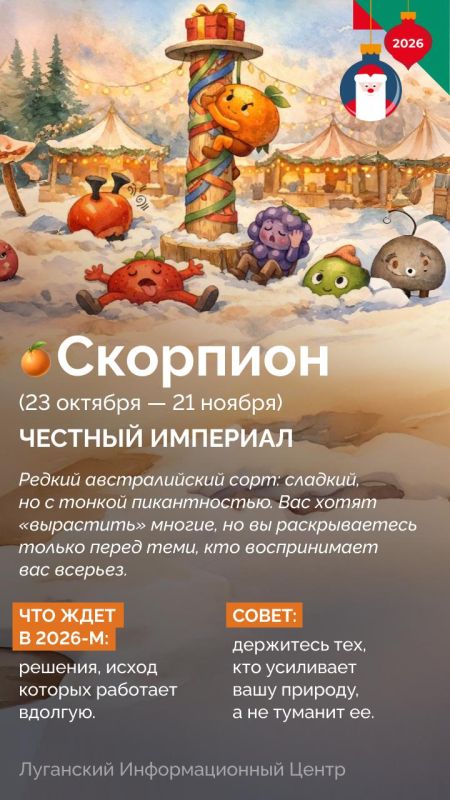 Тот еще фрукт! Что готовит нам 2026 год, часть Тот еще фрукт! Что готовит нам 2026 год, часть