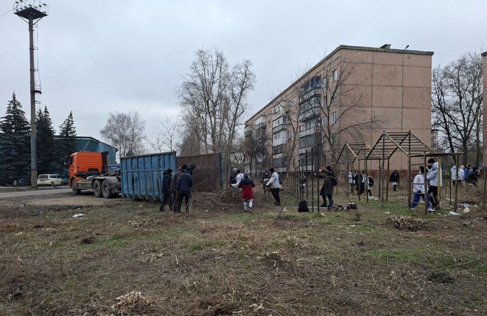 Зимняя погода благоустройству не помеха Зимняя погода благоустройству не помеха