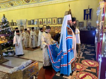 В день отдания праздника Рождества Христова — 13 января 2026 года — город Первомайск посетил митрополит Северодонецкий и Старобельский Никодим