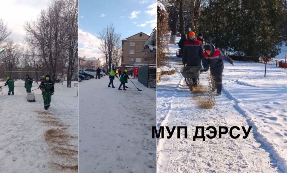 За период с 12 по 16 января работниками МУП "ДЭРСУ" были выполнены следующие работы: За период с 12 по 16 января работниками МУП "ДЭРСУ" были выполнены следующие работы: