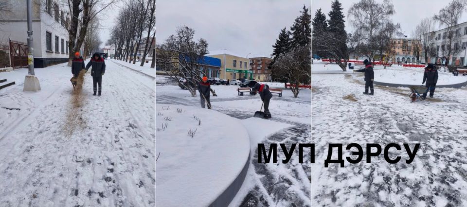 За период с 12 по 16 января работниками МУП "ДЭРСУ" были выполнены следующие работы: За период с 12 по 16 января работниками МУП "ДЭРСУ" были выполнены следующие работы: