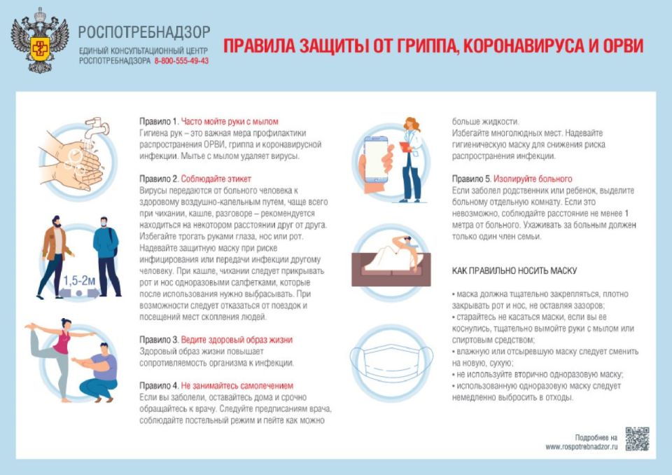 Профилактика гриппа, ОРВИ и COVID-19: простые правила здоровья