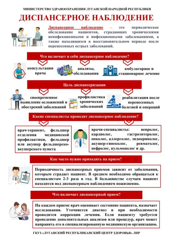 Министерство здравоохранения Луганской Народной Республики рассказывает о пользе прохождения профилактических осмотров и диспансеризации Министерство здравоохранения Луганской Народной Республики рассказывает о пользе прохождения профилактических осмотров и диспансеризации
