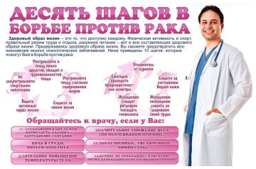 Десять шагов в борьбе против рака