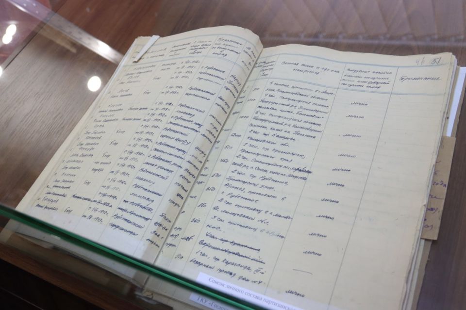 Из прошлого – в настоящее. В Государственном архиве Луганской Народной Республики состоялось торжественное открытие документальной выставки, приуроченной к знаменательной дате – 85-летию со дня начала партизанского и... Из прошлого – в настоящее. В Государственном архиве Луганской Народной Республики состоялось торжественное открытие документальной выставки, приуроченной к знаменательной дате – 85-летию со дня начала партизанского и...