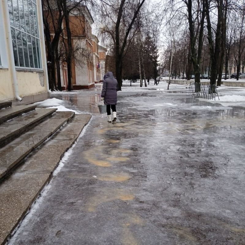 Наталия Жулинская: Продолжаем борьбу с гололедом Наталия Жулинская: Продолжаем борьбу с гололедом