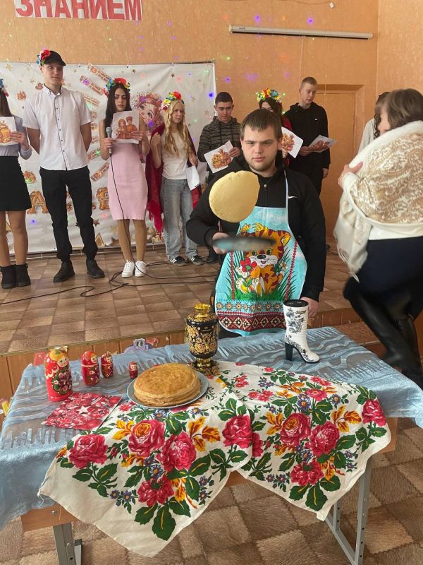 Вячеслав Третьяков: В рамках празднования Масленичной недели для учащихся ГБОУ ЛНР «Новоастраханская СШ» Кременского МО состоялось праздничное мероприятие "ШИРОКАЯ МАСЛЕНИЦА" Вячеслав Третьяков: В рамках празднования Масленичной недели для учащихся ГБОУ ЛНР «Новоастраханская СШ» Кременского МО состоялось праздничное мероприятие "ШИРОКАЯ МАСЛЕНИЦА"
