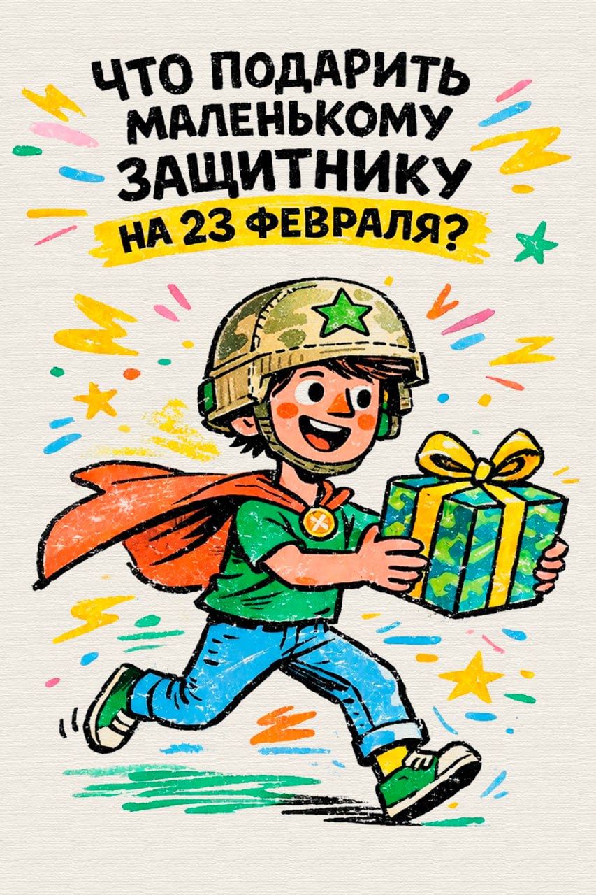 Что подарить маленькому защитнику?