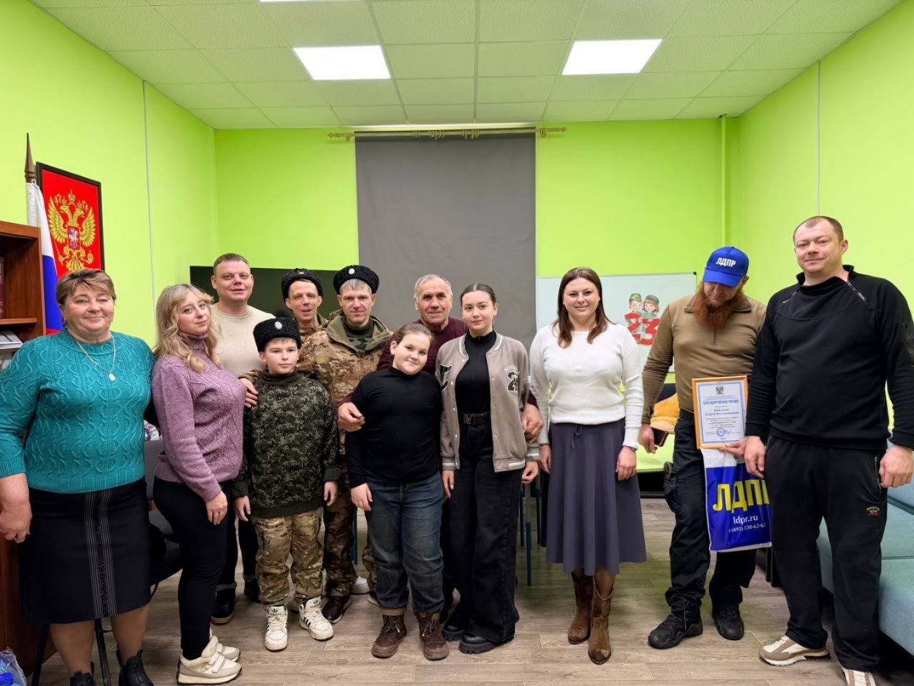 Галина Дуброва: В преддверии 23 февраля вместе с Сергеем Кулагиным встретились в пгт