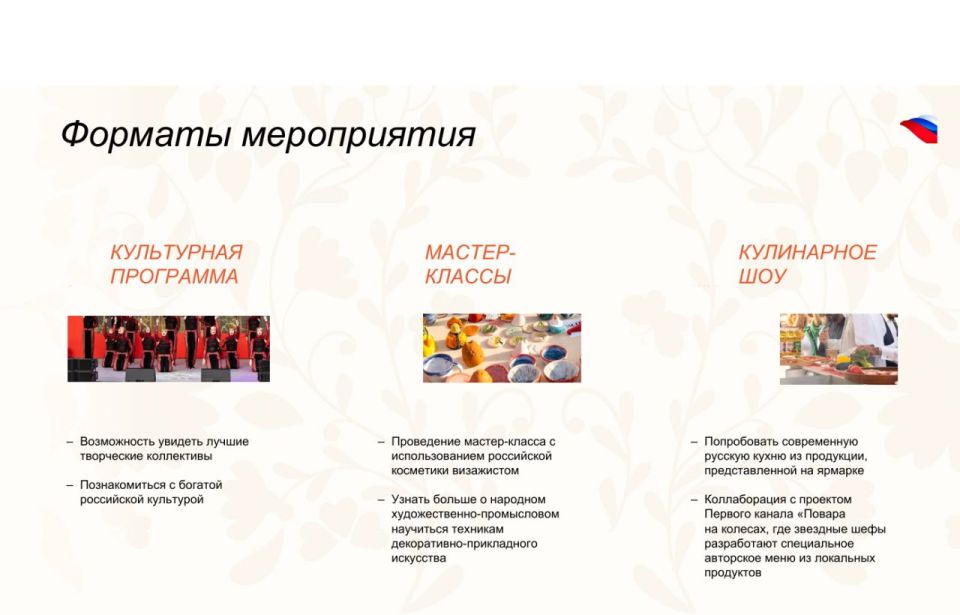 Фестиваль-ярмарка российской продукции «Сделано в России» в Королевстве Саудовская Аравия Фестиваль-ярмарка российской продукции «Сделано в России» в Королевстве Саудовская Аравия