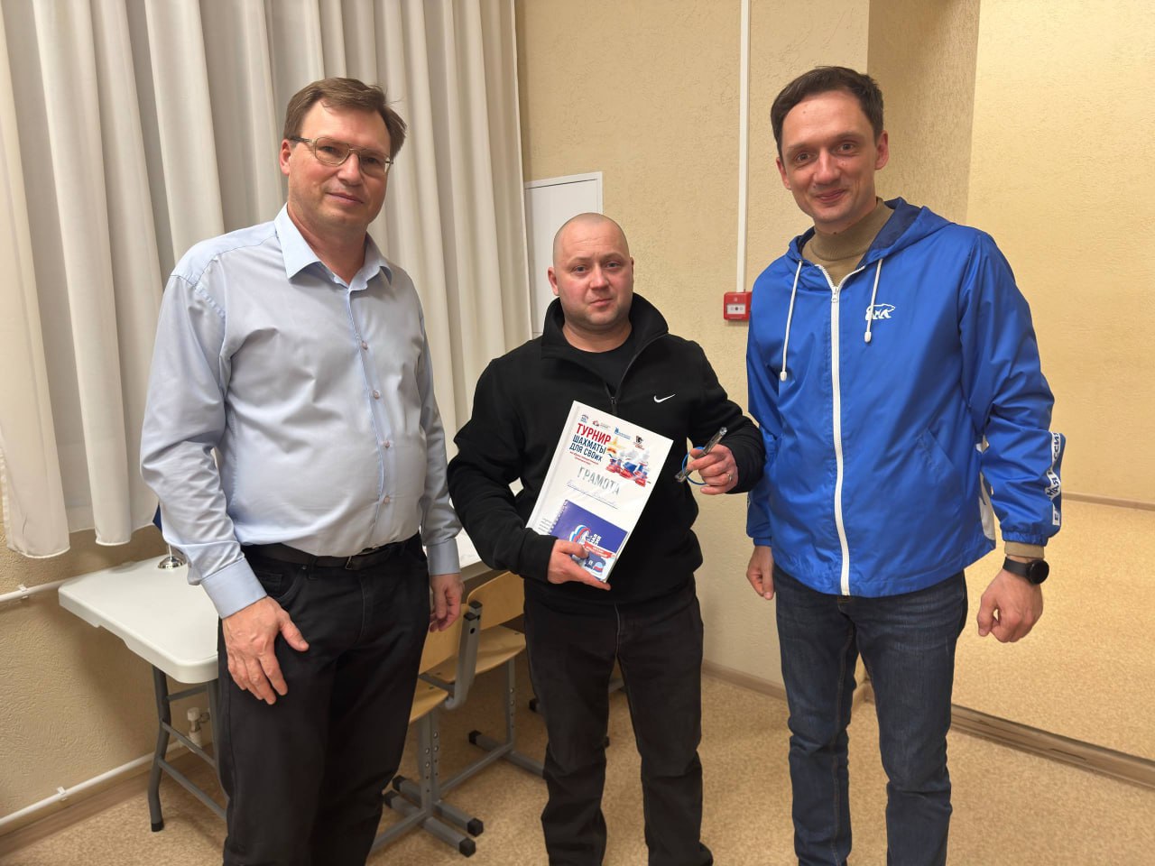 Егор Бабкин: Принял участие в мероприятии «Шахматы для СВОих», которое прошло в шахматном клубе Сергея Карякина и было приурочено ко Дню защитника Отечества Егор Бабкин: Принял участие в мероприятии «Шахматы для СВОих», которое прошло в шахматном клубе Сергея Карякина и было приурочено ко Дню защитника Отечества