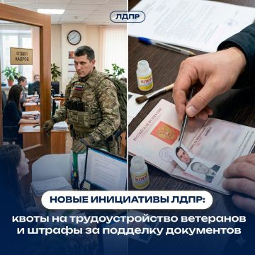 ЛДПР: Работа для ветеранов и миллионные штрафы за фальшивки