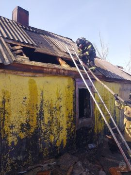 Житель села Дзержинское пострадал при пожаре