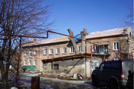 Ремонтно-восстановительные работы дома на ул. Новодолжанская продолжаются