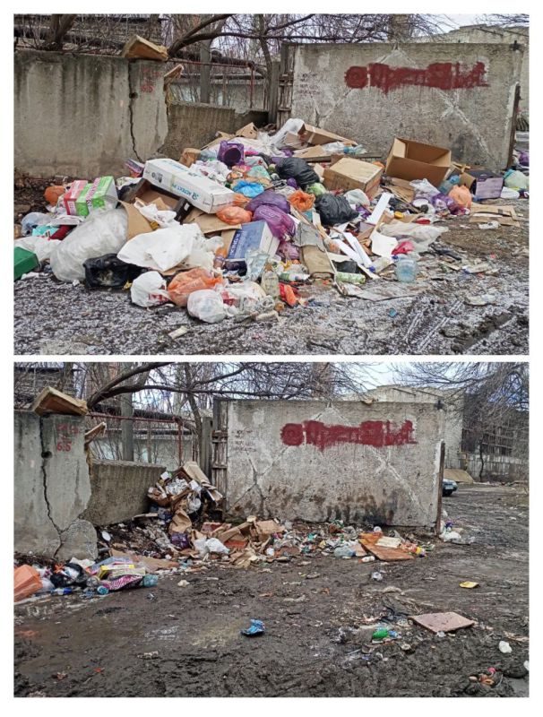 Работы по вывозу мусора с городских территорий продолжаются Работы по вывозу мусора с городских территорий продолжаются