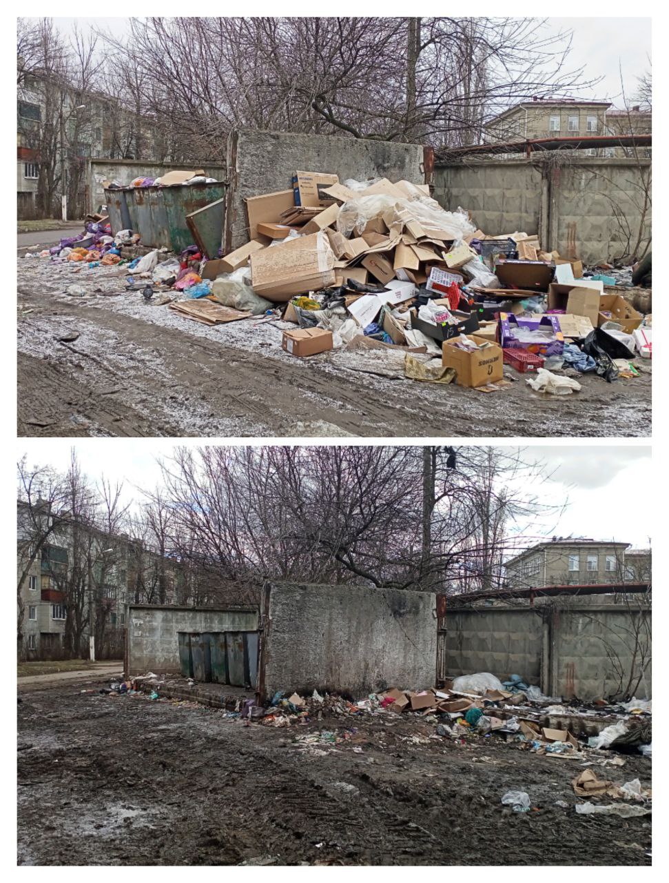 Работы по вывозу мусора с городских территорий продолжаются Работы по вывозу мусора с городских территорий продолжаются