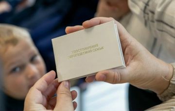 В Луганской Народной Республике продолжается выдача удостоверений многодетным семьям