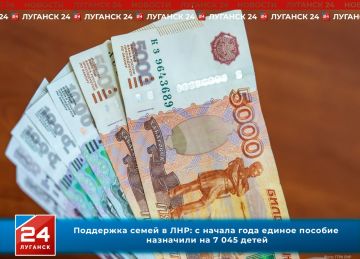 Поддержка семей в ЛНР: с начала года единое пособие назначили на более чем 7 тысяч детей