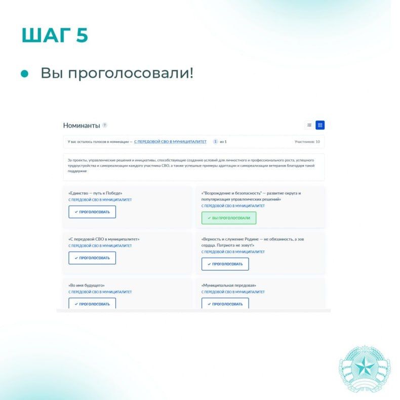 В ЛНР проходит Народное голосование премии «Служение» за лучшие муниципальные проекты В ЛНР проходит Народное голосование премии «Служение» за лучшие муниципальные проекты