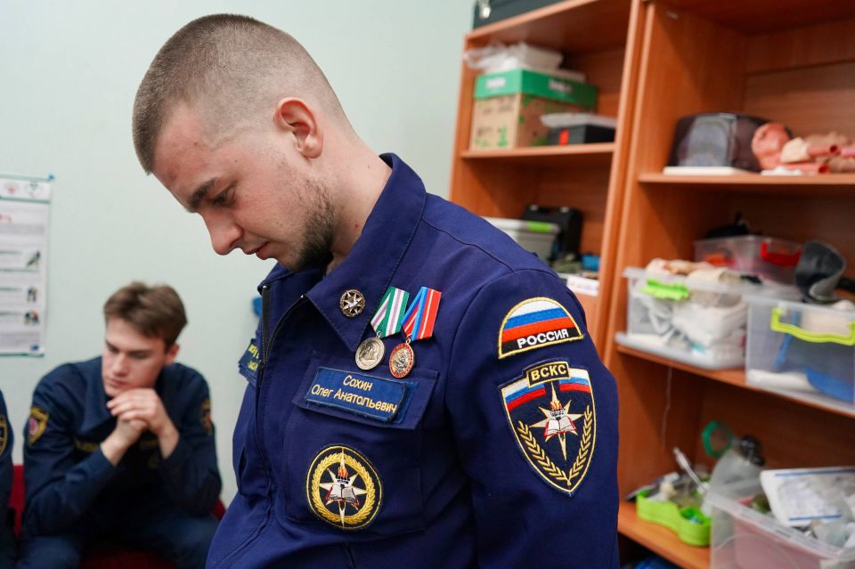 Занятия по оказанию первой помощи для студентов Института гражданской защиты Занятия по оказанию первой помощи для студентов Института гражданской защиты