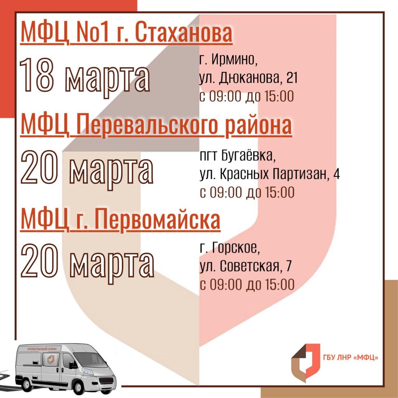 Мобильный офис МФЦ ЛНР продолжает выезды Мобильный офис МФЦ ЛНР продолжает выезды