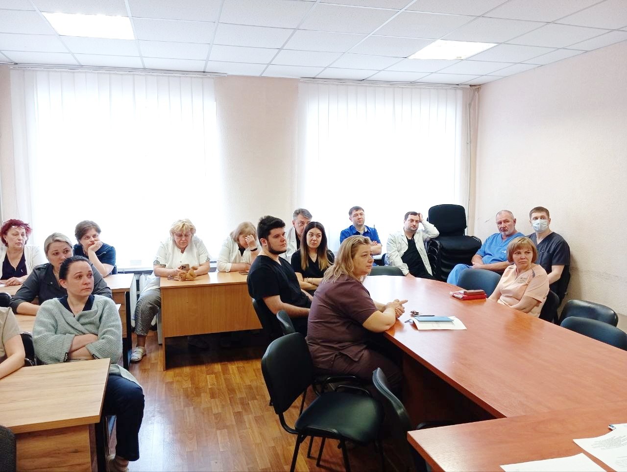 В Луганской городской больнице № 1 провели врачебное занятие В Луганской городской больнице № 1 провели врачебное занятие