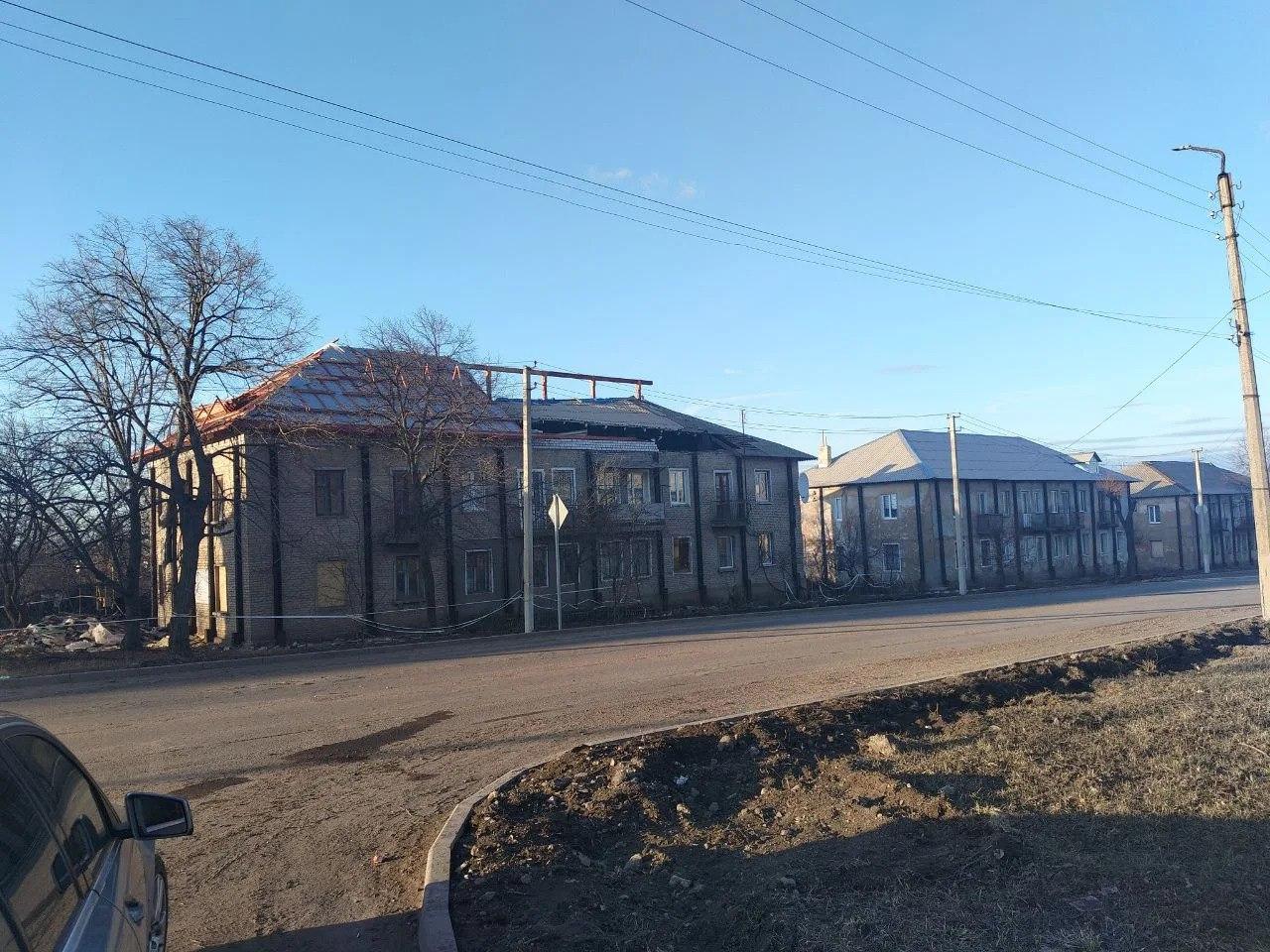 Калужские строители ремонтируют дома в Первомайске