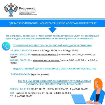 Росреестр ЛНР напомнил, где жители республики могут получить консультации