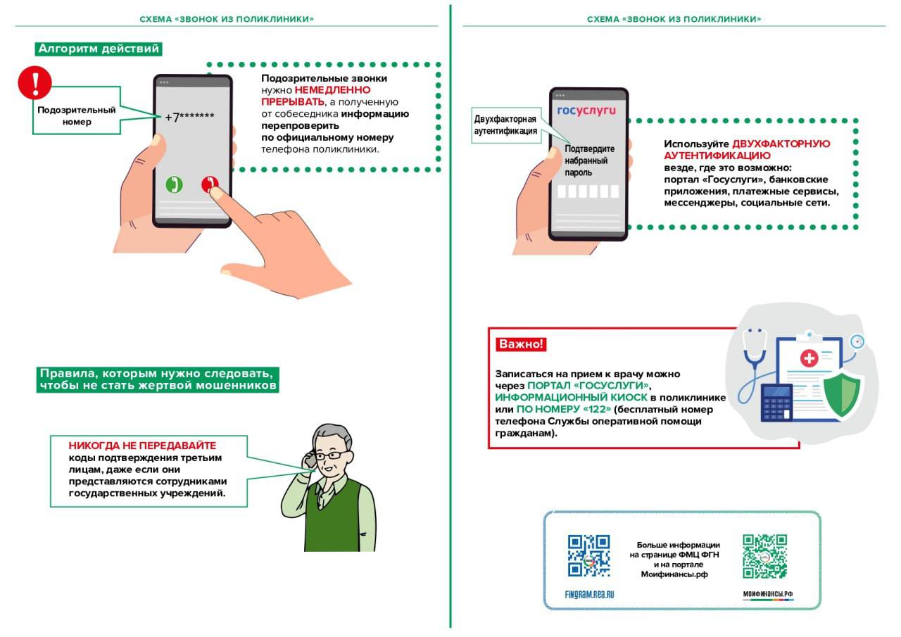 Звонят «из поликлиники» и просят код из СМС? Кладите трубку Звонят «из поликлиники» и просят код из СМС? Кладите трубку