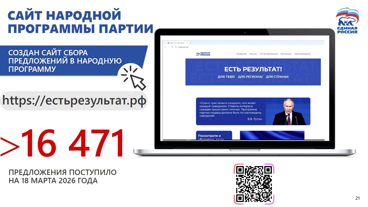 Владимир Якушев: В народную программу Единой России поступило более 16 тысяч предложений